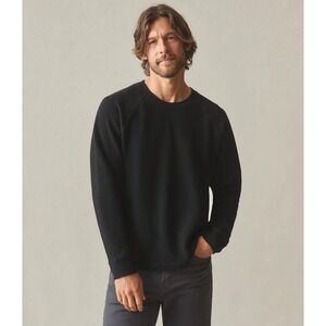 NWOT American Giant Mens French Rib Crewneck Long Sleeve Shirt Black L USA Made